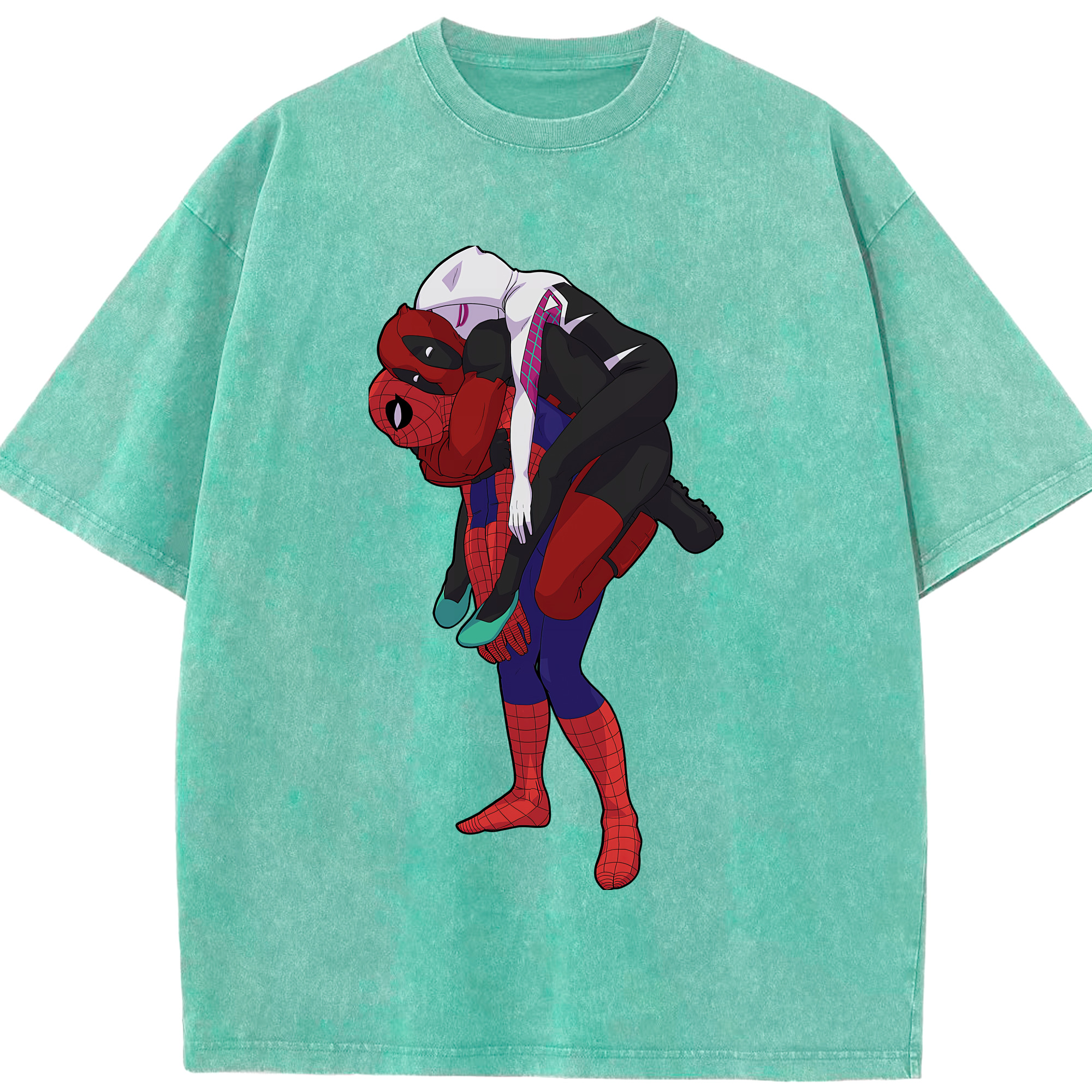 （画像用） Deadpool デッドプール 綿100% ヴィンテージ風 半袖Tシャツ（フロントプリント）